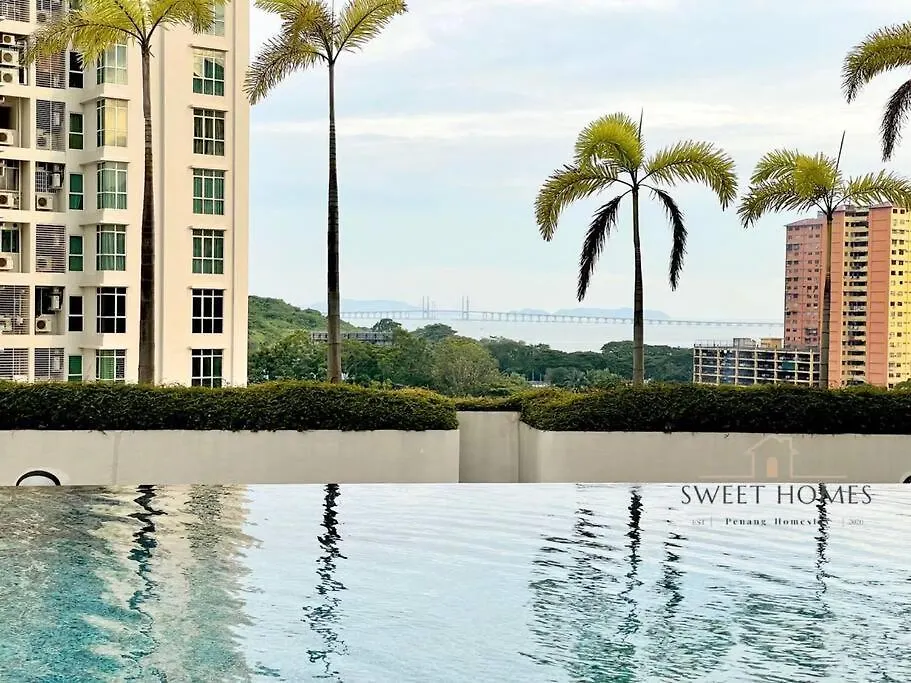 Appartamento Pool View Stylish Suite At Jelutong Penang 1-4Pax George Town